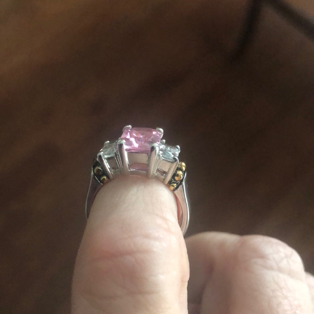 Pink Cocktail ring. - Picture 4 of 4